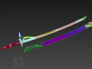 the legend of heroes trails of cold steel rean schwarzer sword 3D Print Model