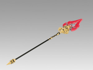 genshin impact hu tao staff of homa cosplay prop 3D Принт Модель