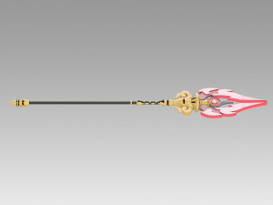 genshin impact hu tao staff of homa cosplay prop 3D Принт Модель