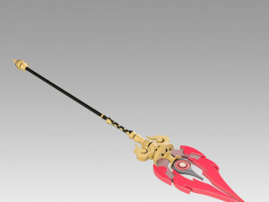 genshin impact hu tao staff of homa cosplay prop 3D Принт Модель