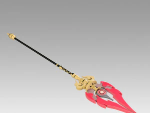 原神冲击 胡涛 火马 Cosplay 道具工作人员 3D 打印模型