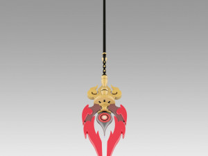 genshin impact hu tao staff of homa cosplay prop 3D Принт Модель