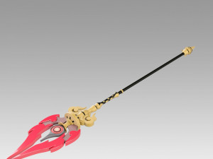 genshin impact hu tao staff of homa cosplay prop 3D Принт Модель