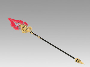 genshin impact hu tao staff of homa cosplay prop 3D Принт Модель