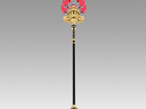genshin impact hu tao staff of homa cosplay prop 3D Принт Модель