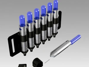 blade wesley snipes vial darts props cosplay replica 3D Print Model