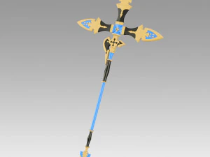 granblue fantasy zeta lance cosplay prop r&eacute;plique Modèles 3D en vedette