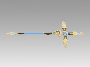 granblue fantasy zeta spear cosplay prop replica 3D 打印模型