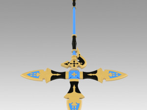 granblue fantasy zeta spear cosplay prop replica 3D 打印模型