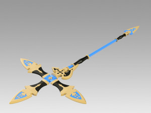granblue fantasy zeta spear cosplay prop replica 3D 打印模型
