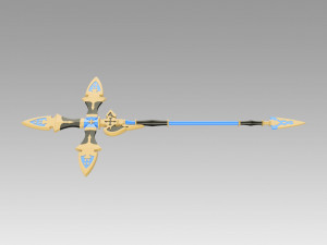 granblue fantasy zeta spear cosplay prop replica 3D 打印模型