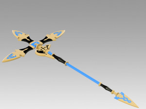 granblue fantasy zeta spear cosplay prop replica 3D 打印模型