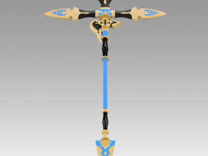 granblue fantasy zeta spear cosplay prop replica 3D 打印模型