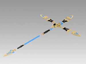granblue fantasy zeta spear cosplay prop replica 3D 打印模型