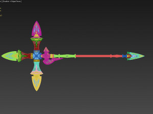 granblue fantasy zeta spear cosplay prop replica 3D 打印模型