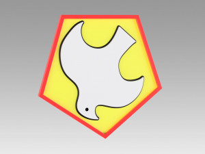 peacemaker logo emblem 3D-printmodel