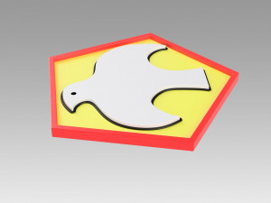 peacemaker logo emblem 3D 프린트 모델