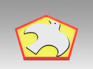 peacemaker logo emblem 3D Print Model