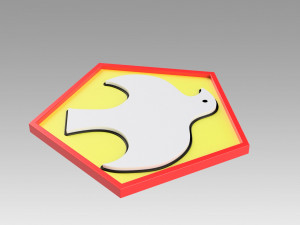 peacemaker logo emblem 3D 프린트 모델