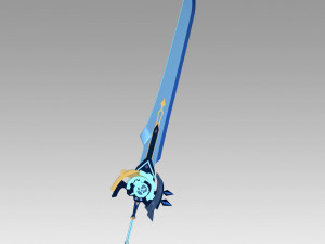 genshin impact diluc razor noelle beidou whiteblind claymores 3D Print Model