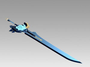 genshin impact diluc razor noelle beidou whiteblind claymores 3D-Druckmodell