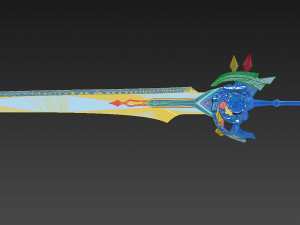 genshin impact diluc razor noelle beidou whiteblind claymores 3D-Druckmodell