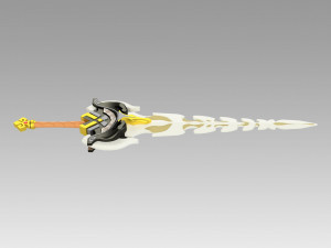 genshin impact diluc razor beidou serpent spine claymores Modelo de Impressão 3D