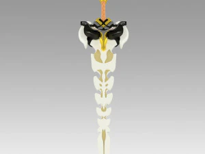 genshin impact diluc rasoir beidou serpent colonne vert&eacute;brale claymores Modèles 3D en vedette