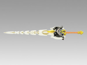 genshin impact diluc razor beidou serpent spine claymores Modelo de Impressão 3D