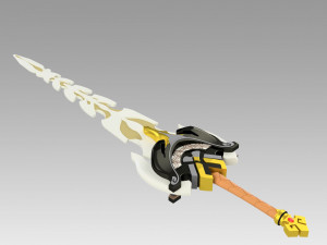 genshin impact diluc razor beidou serpent spine claymores Modelo de Impressão 3D
