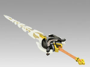 genshin impact diluc rasoir beidou serpent colonne vert&eacute;brale claymores Modèles 3D en vedette