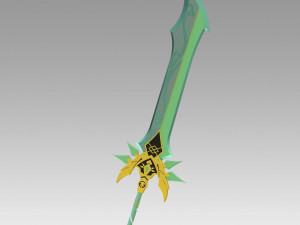 genshin impact primitive sword cosplay prop 3D Print Model