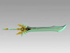 genshin impact primitive sword cosplay prop 3D Print Model