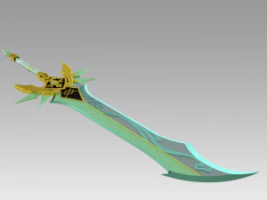 genshin impact primitive sword cosplay prop 3D Print Model