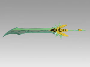 genshin impact primitive sword cosplay prop 3D Print Model