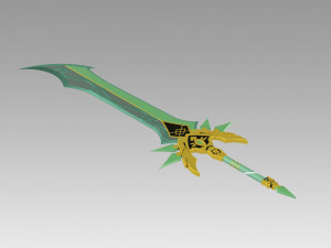 genshin impact primitive sword cosplay prop 3D-printmodel