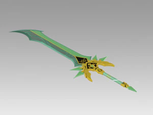 genshin impact primitive sword cosplay prop 3D Print Model