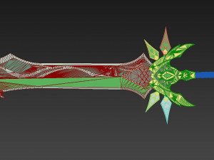 genshin impact primitive sword cosplay prop 3D-printmodel