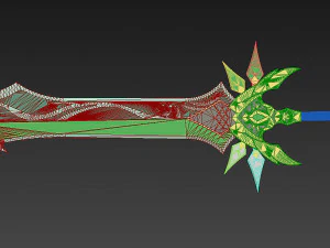 genshin impact primitive sword cosplay prop 3D Print Model
