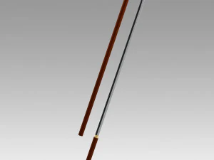 Fourreau d'&eacute;p&eacute;e fujitora issho, une pi&egrave;ce, accessoire de cosplay Modèles 3D en vedette