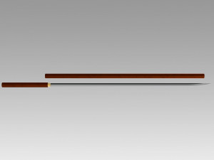 one piece fujitora issho sword scabbards cosplay prop Modelo de Impressão 3D