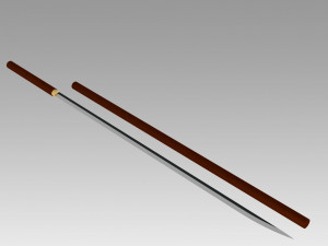 one piece fujitora issho sword scabbards cosplay prop Modelo de Impressão 3D