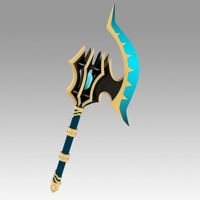 fate grand order berserker darius iii two hatchets 3D प्रिंट मॉडल .c4d .max .obj .3ds .fbx .stl .blend