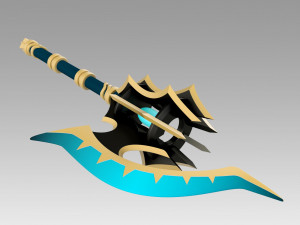 fate grand order berserker darius iii two hatchets 3D प्रिंट मॉडल