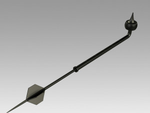 star wars mandalorian boba fett game stick cosplay props 3Dプリントモデル