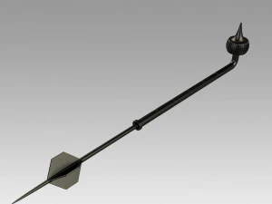 star wars mandalorian boba fett game stick cosplay props 3D Print Model
