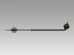 star wars mandalorian boba fett game stick cosplay props 3D Print Model