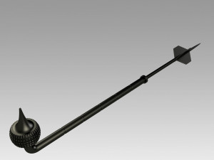star wars mandalorian boba fett game stick cosplay props 3Dプリントモデル