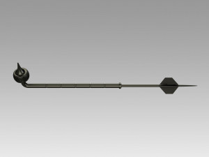 star wars mandalorian boba fett game stick cosplay props 3Dプリントモデル
