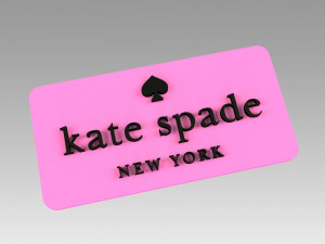 kate spade logo logotype fashion 3D-printmodel